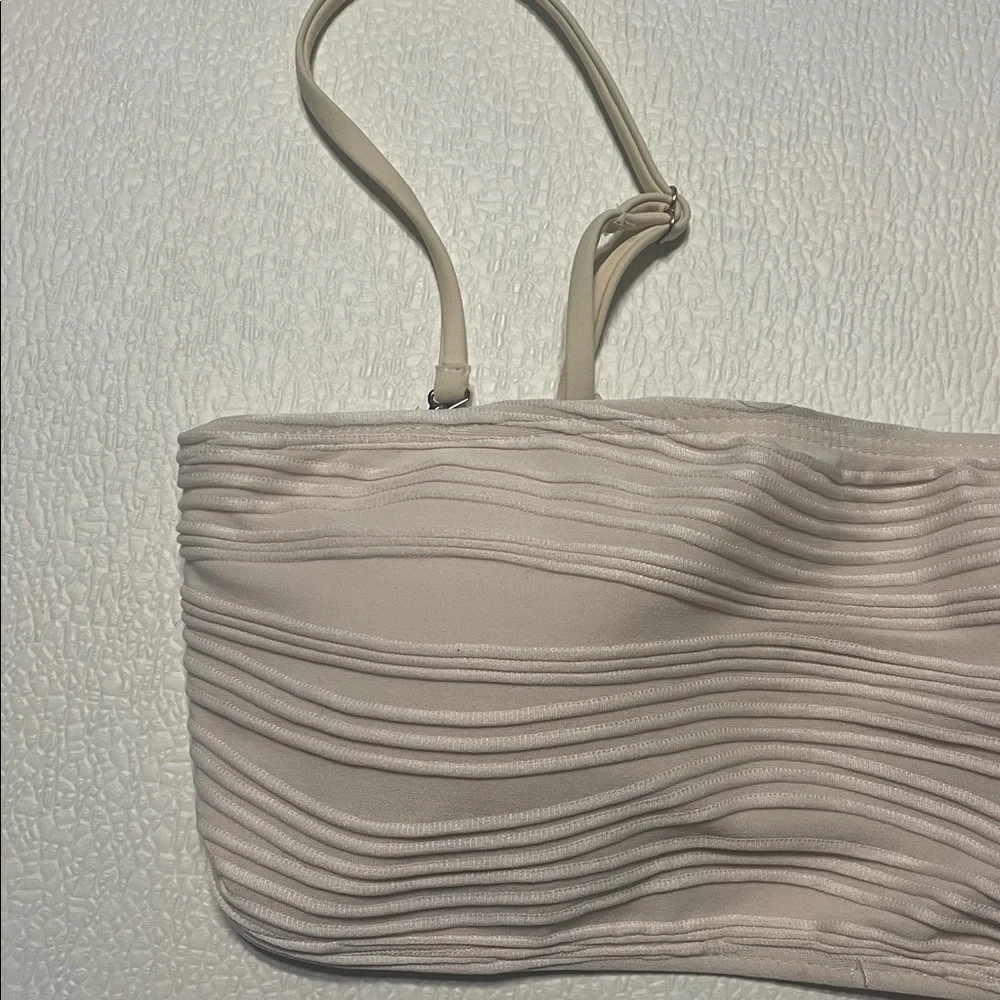 Zaful Cream Bandeau Bikini Top Size Small NWT - Picture 2 of 7